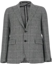 Tagliatore - Single-Breasted Checked Blazer - Lyst