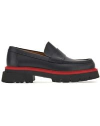 Ferragamo - Contrasting-sole Leather Loafers - Lyst