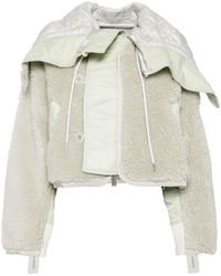 Sacai - Panelled-Design Fleece Jacket - Lyst