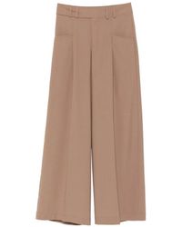 Closed - Pleated Wide-Leg Trousers - Lyst