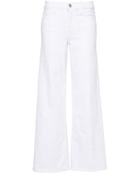 FRAME - Weite Le Slim Palazzo High-Rise-Jeans - Lyst