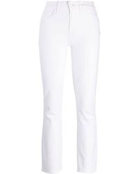 PAIGE - Slim-cut High-waist Jeans - Lyst