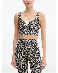 Fusalp - Biarra Leopard-Print Sports Bra - Lyst