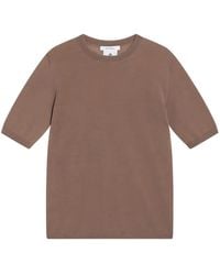 Max Mara - Short-Sleeve Round-Neck Wool T-Shirt - Lyst