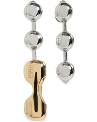 MM6 by Maison Margiela - Two-Tone Orb Drop Earrings - Lyst