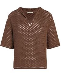 12 STOREEZ - Meadow Crochet-Knit Top - Lyst