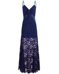 Rabanne - Trompe-L'Œil Lace Dress - Lyst