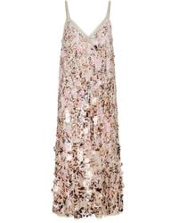 Marni - Robe Mi-Longue À Sequins - Lyst