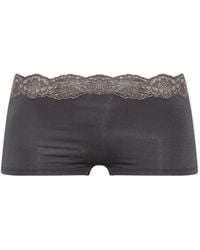 Hanro - Dana Lace-Trim Boxer Shorts - Lyst