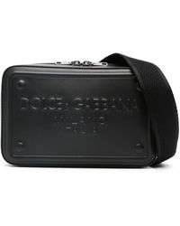 Dolce & Gabbana - Leather Messenger Bag - Lyst