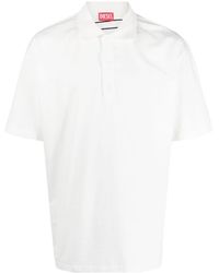DIESEL - T-vort-megoval-d Cotton Polo Shirt - Lyst
