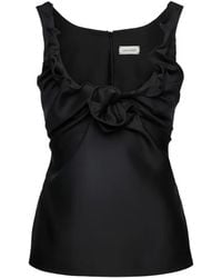 Magda Butrym - Ruffled Sleeveless Top - Lyst
