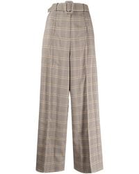 ROKH - Houndstooth Belted Waist Trousers - Lyst