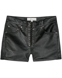Ludovic de Saint Sernin - Lace-up Leather Shorts - Lyst