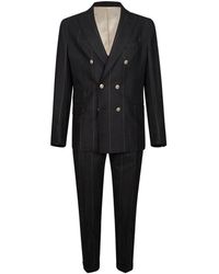 Eleventy - Pinstripe Double-Breasted Suit - Lyst