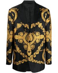 Versace - Barocco Silk Blazer - Men's - Cupro/cotton/silk - Lyst
