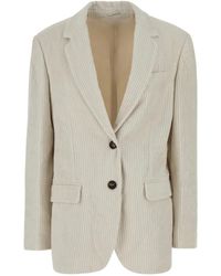 Brunello Cucinelli - Blazer Aus Cord - Lyst