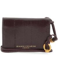 Gianni Chiarini - Eel-Effect Leather Card Holder - Lyst