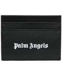 Palm Angels - Logo-print Leather Cardholder - Lyst