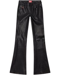 DIESEL - L-stellar Leather Trousers - Lyst