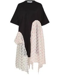 MSGM - Robe À Empiècements Superposés - Lyst