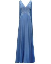 Gemy Maalouf - Beaded Corset Cape Gown - Lyst