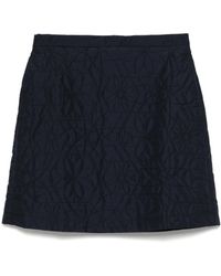 Maison Kitsuné - Quilted Mini Skirt - Lyst