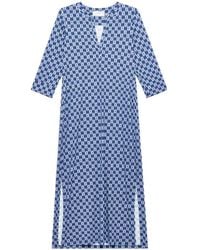 Maliparmi - Diamond Glow Geometric-Print Midi Dress - Lyst