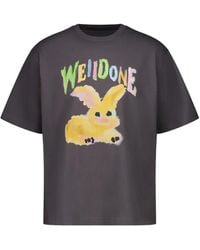 we11done - Bunny Crew-Neck T-Shirt - Lyst