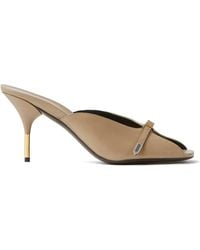 Versace - Nyx Leather Mules 80Mm - Lyst