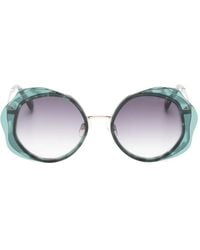 Ted Baker - Geometric-Frame Gradient-Lens Sunglasses - Lyst