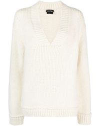 Tom Ford - Ivory Sweater Alpaca Wool, Polyamide, Wool - Lyst