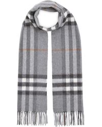 Burberry - Cashmere Classic Check Scarf - Lyst