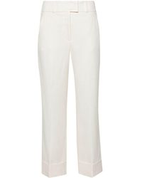 Peserico - Tailored Linen-blend Trousers - Lyst