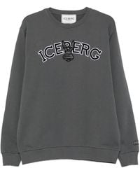 Iceberg - Logo-Embroidered Sweatshirt - Lyst