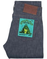 Naked & Famous - Weird Guy Greencast Stretch Selvedge Jeans - Lyst