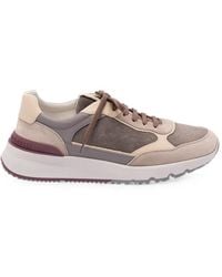 Brunello Cucinelli - Panelled Leather Sneakers - Lyst