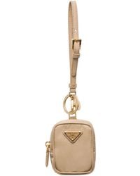 Prada - Mini Re-Edition 1978 Pouch With Keychain - Lyst