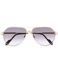 Cartier - Pilot-frame Metal Sunglasses - Lyst
