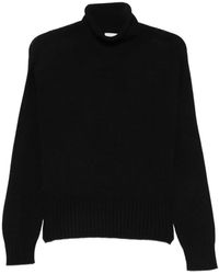 AROVESCIO - Roll-Neck Ribbed-Trim Sweater - Lyst