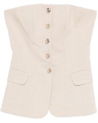 Maje - Top Sin Mangas Con Botones - Lyst