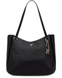 Guess - Gilda Logo-Plaque Charm-Detail Tote Bag - Lyst