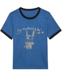 Zadig & Voltaire - Crystal-embellished T-shirt - Lyst