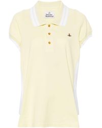Vivienne Westwood - Orb-embroidered Cotton Polo Top - Lyst