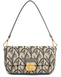 Coccinelle - Medium C-Me Lock Floral-Jacquard Leather-Trim Tote Bag - Lyst