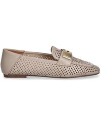 Liu Jo - Openwork Leather Loafers - Lyst