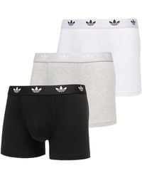adidas - Logo-Waistband Boxers (Set Of Three) - Lyst