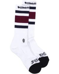 Chrome Hearts - Chaussettes Rayées À Logo Imprimé - Lyst
