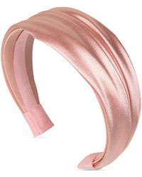Jennifer Behr - Natasha Draped-Satin Headband - Lyst