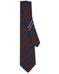 Ferragamo - Regimental Gancini Silk Jacquard Tie - Lyst